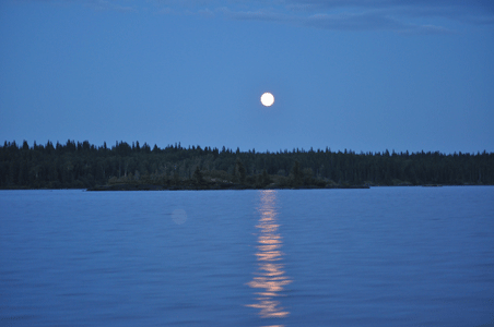 Moon on water